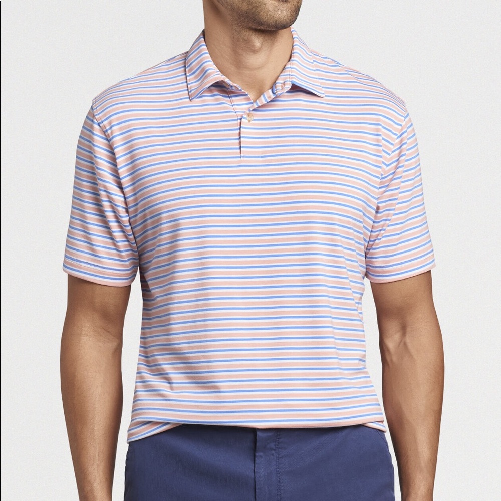 NWT drirelease® Natural Touch Stripe Polo